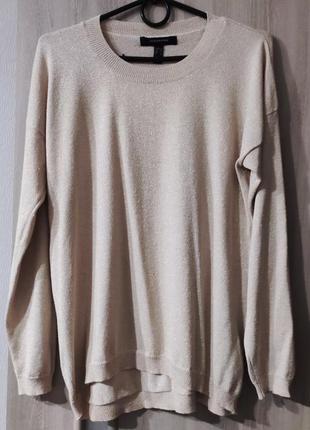 Светр бежевого кольору з люрексом