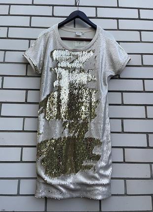 Сукня з двосторонніми паєтками , бавовна, хлопок object