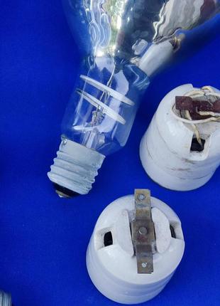 Большая лампа накаливания 500 патрон е40 керамический
