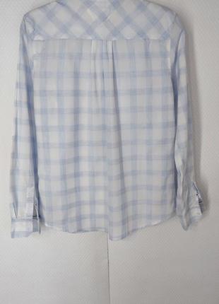 Летняя классная фирменная рубашка блуза в клетку5 фото
