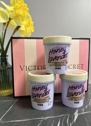 Скраб для тела с медом и лавандой pink honey lavender от victoria s secret