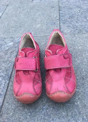 Кроссовки из натуральной кожи для девочки от tsm (польша) розовые