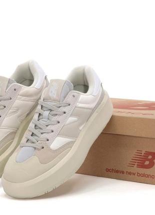 Женские кроссовки new balance ct302 beige grey 36-37-38-39-40-41