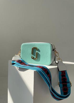 Сумка marc jacobs the snapshot mint white2 фото