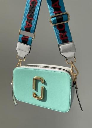 Сумка marc jacobs the snapshot mint white7 фото