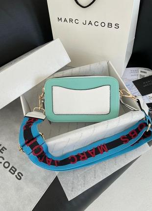 Сумка marc jacobs the snapshot mint white9 фото