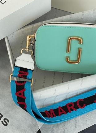 Сумка marc jacobs the snapshot mint white