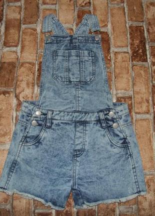 Джинсовий ромпер комбінезон літній 9 - 10 років f&amp;f дівчинці