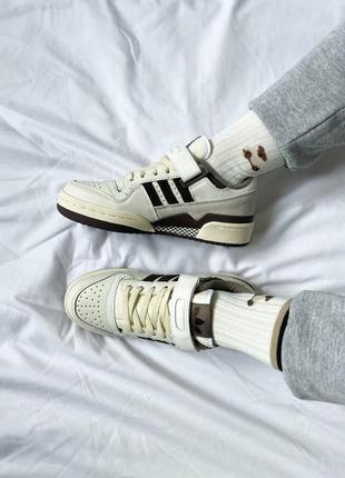 🔥adidas forum 84 low off white brown🔥