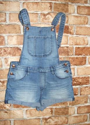 Ромпер джинсовий літній комбінезон дівчинці 11-12 років h&amp;m5 фото