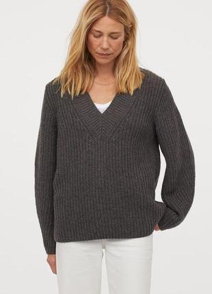 H&m объёмный свитер в косы плотной вязки4 фото