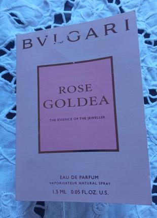 Продам пробник bvlgari rose goldea