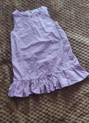 Сукня, плаття, сарафанлавандовий з кишенями оверсайз1 фото