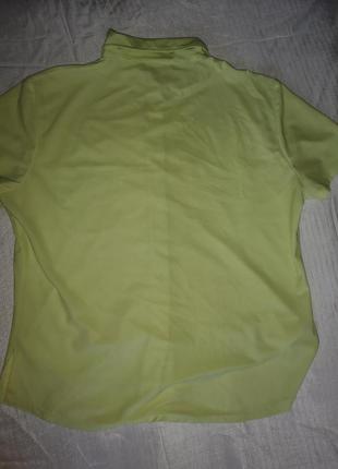 Цветочный лук рубашка с карманами неон s/m6 фото