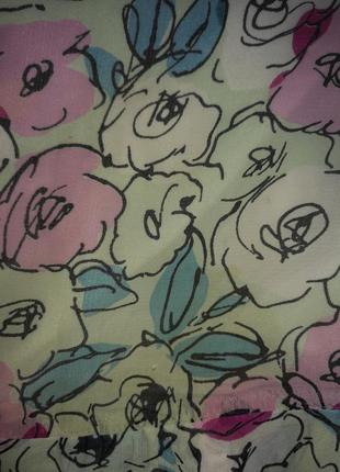 Цветочный лук рубашка с карманами неон s/m8 фото