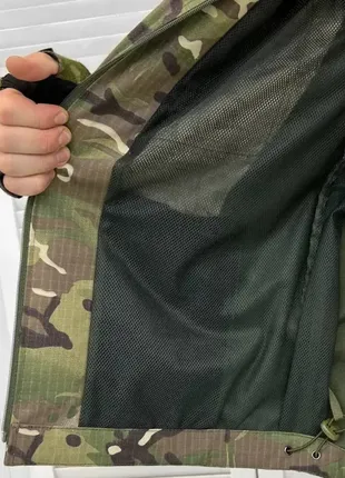 Тактична штурмова форма з наколінниками мультикам олива, весняний костюм із кишенями мультикам н5 фото