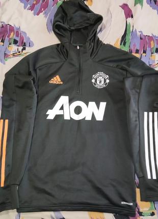 Футбольная кофта с капюшоном adidas fc manchester united3 фото