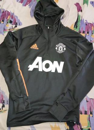 Футбольная кофта с капюшоном adidas fc manchester united2 фото