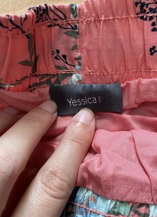 Спідниця міді котон квітковий принт 3