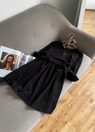 Базовое черное платье мини2 фото