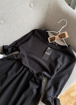 Базовое черное платье мини4 фото