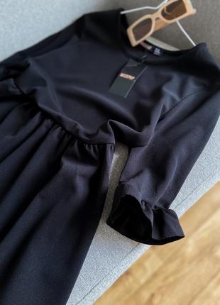 Базовое черное платье мини6 фото