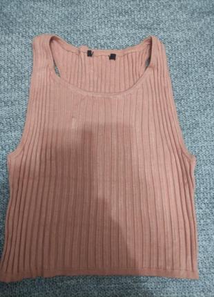 Топ, майка в рубчик