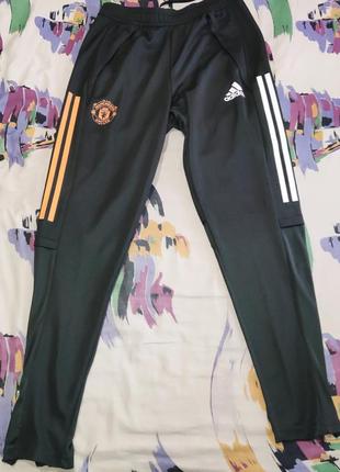 Футбольные, спортивные штаны adidas fc manchester united