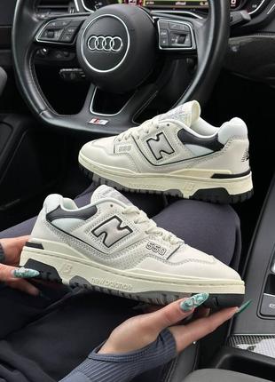 Женские кроссовки new balance 550 white black summer4 фото