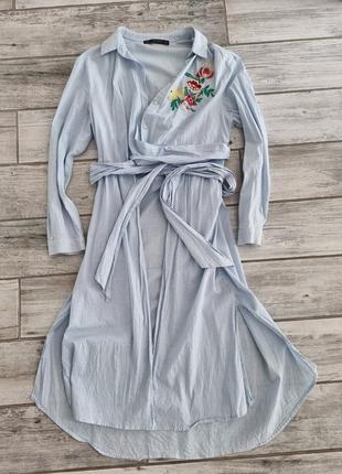 Платье рубашка zara
