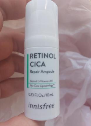 Сыворотка с ретинолом и центеллой innisfree retinol cica repair ampoule 10 мл1 фото