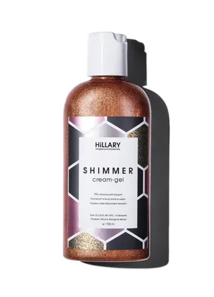 Шиммер крем-гель hillary shimmer cream-gel + парфумований скраб для тіла hillary perfumed oil scrub7 фото