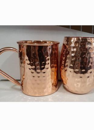 Мідні чашки і стакани з індії1 фото