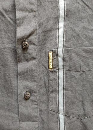 Рубашка черная armani jeans в полоску оригинал4 фото