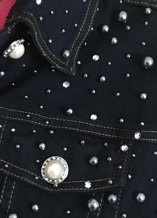 Черная джинсовая куртка -размер 10\12--qvc  style5 фото