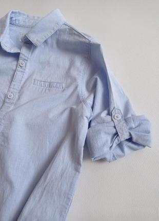 Zara. рубашка бодиком нарядная 104 размер9 фото