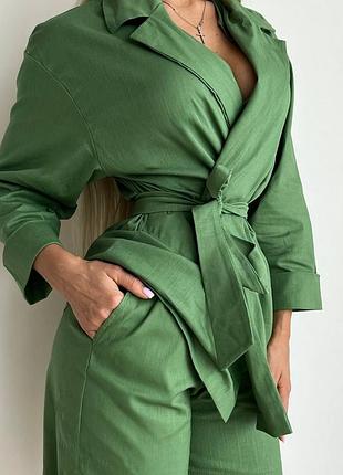 Костюм з льону