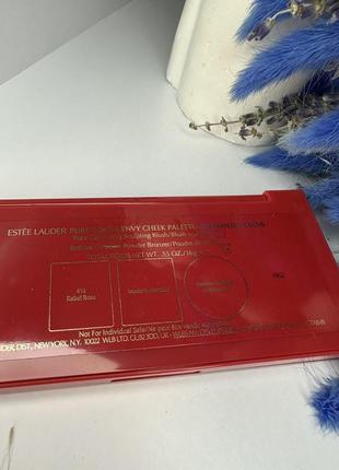 Оригінал палітра палетка рум’яна бронзер estee lauder pure color envy cheek palette оригинал палетка румяна бронзе4 фото