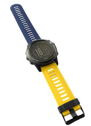 Браслет для годинника garmin fenix 3 hr/fenix 5x 7x 26 мм патріотичний силіконовий