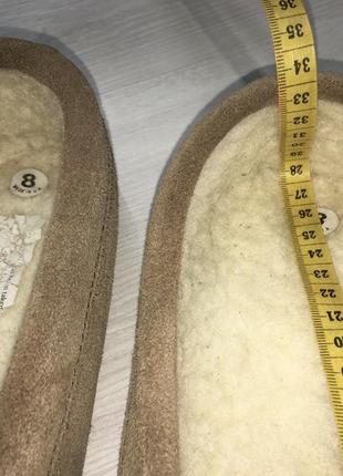 Premium slippers Moccasins кожаные на овчине мокасины слиперы типа marks &amp; spencer6 фото