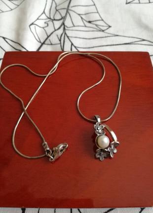 Срібний кулон з цепочкою 925