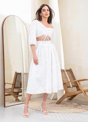 Костюм-двійка з топу та спідниці арт. 62771