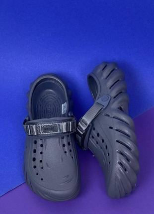 Чоловічі крокси сабо  crocs echo clog storm