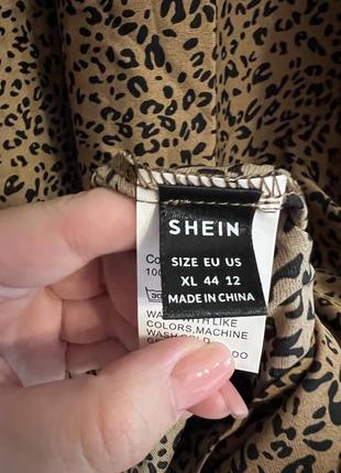 Платье в анималистический принт shein xl5 фото