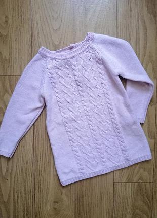 Вязаное платье туника primark на 12-18 мес, 1-1,5 года