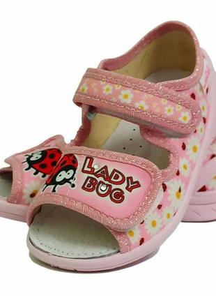 Текстильні тапочки капчики waldi валді єва смєнка в садок дівчинці дивчинки р. 23,24