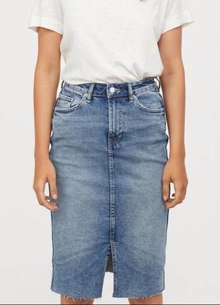 H&m  стильная джинсовая юбка