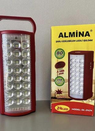 Аккумуляторный фонарь almina dl-2606 2424