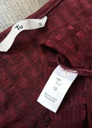 Классная модная туника цвета марсала с разрезами от tu5 фото