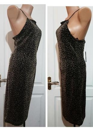 Леопардовое платье комбинация в бельевом стиле2 фото